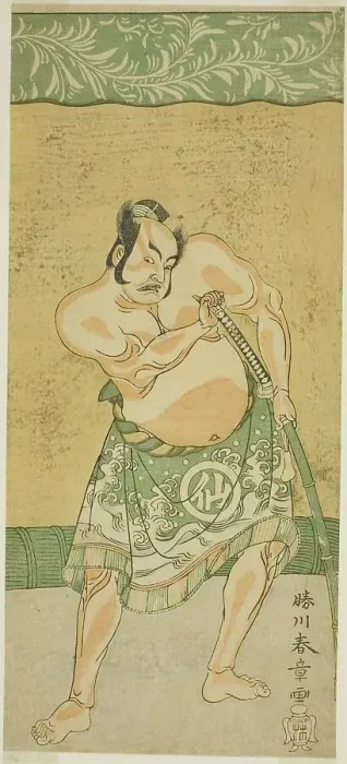 Framed Print : The Actor Nakamura Sukegoro II as the Sumo Wrestler Matano no Goro in the Play... c. 1770. Creator: Shunsho Framed Print : The Actor Nakamura Sukegoro II as the Sumo Wrestler Matano no Goro in the Play... c. 1770. Creator: Shunsho