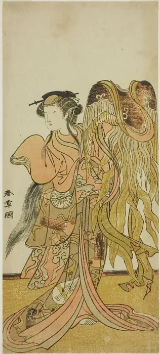 Framed Print : The Actor Nakamura Tomijuro I as the Courtesan Toyama of Tsuruga in the Play Keisei... c. 1775. Creator: Shunsho Framed Print : The Actor Nakamura Tomijuro I as the Courtesan Toyama of Tsuruga in the Play Keisei... c. 1775. Creator: Shunsho