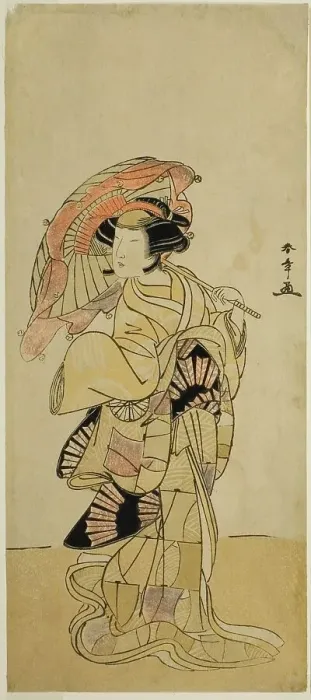 Framed Print : The Actor Nakamura Tomijuro I as a Female Fox from Mt. Ubagadake in the Play Chigo... c. 1777. Creator: Shunsho Framed Print : The Actor Nakamura Tomijuro I as a Female Fox from Mt. Ubagadake in the Play Chigo... c. 1777. Creator: Shunsho