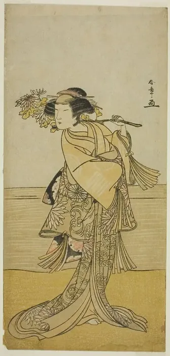 Framed Print : The Actor Nakamura Tomijuro I as a Female Fox from Mt. Ubagadake in the Play Chigo... c. 1777. Creator: Shunsho Framed Print : The Actor Nakamura Tomijuro I as a Female Fox from Mt. Ubagadake in the Play Chigo... c. 1777. Creator: Shunsho