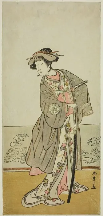 Framed Print : The Actor Nakamura Tomijuro I as Lady Hangaku (Hangaku Gozen) in the Play Wada-... c. 1777. Creator: Shunsho Framed Print : The Actor Nakamura Tomijuro I as Lady Hangaku (Hangaku Gozen) in the Play Wada-... c. 1777. Creator: Shunsho