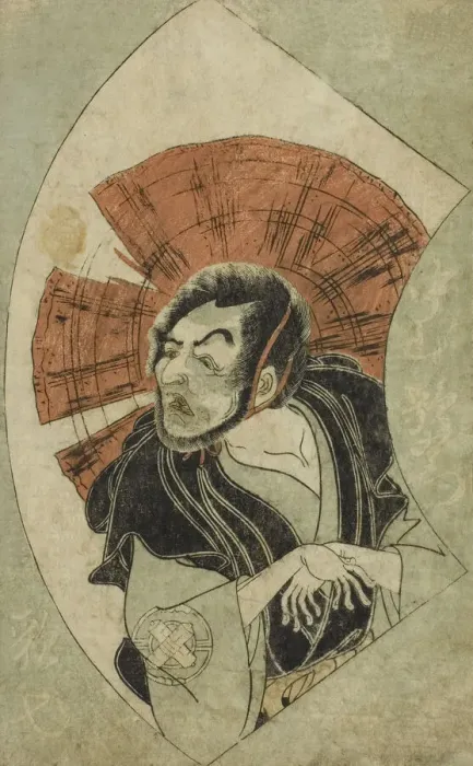 Framed Print : The Actor Nakamura Utaemon I, from A Picture Book of Stage Fans (Ehon butai ogi), Japan, 1770. Creator: Shunsho Framed Print : The Actor Nakamura Utaemon I, from A Picture Book of Stage Fans (Ehon butai ogi), Japan, 1770. Creator: Shunsho