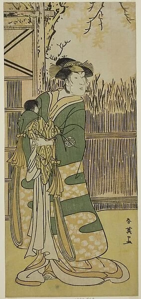 The Actor Nakayama Tomisaburo I as Lady Tokiwa (Tokiwa Gozen) (?) in the Play... c. 1791