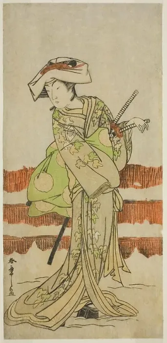 Framed Print : The Actor Onoe Kikugoro I as Tonase in the Play Kanadehon Chushin Nagori no Kura... c. 1780. Creator: Shunsho Framed Print : The Actor Onoe Kikugoro I as Tonase in the Play Kanadehon Chushin Nagori no Kura... c. 1780. Creator: Shunsho