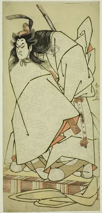 Framed Print : The Actor Onoe Matsusuke I as Ashikaga Takauji in the Play Kumoi no Hana Yoshino no... c. 1786. Creator: Katsukawa Shunsen Framed Print : The Actor Onoe Matsusuke I as Ashikaga Takauji in the Play Kumoi no Hana Yoshino no... c. 1786. Creator: Katsukawa Shunsen