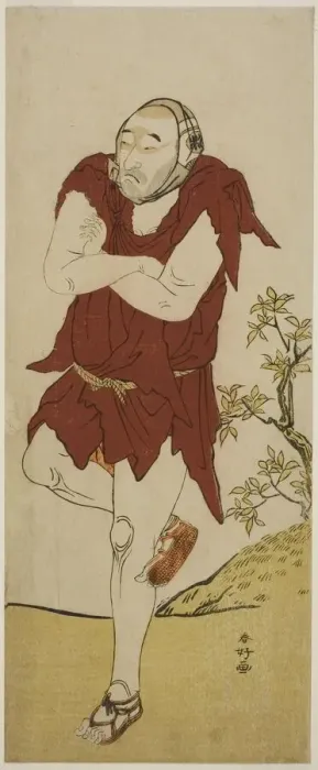 Framed Print : The Actor Onoe Matsusuke I as a Mendicant Monk (Gannin Bozu) in the Play Keisei Ide... c Framed Print : The Actor Onoe Matsusuke I as a Mendicant Monk (Gannin Bozu) in the Play Keisei Ide... c