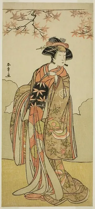 Framed Print : The Actor Osagawa Tsuneyo II as Onoe no Mae in the Play Date Nishiki Tsui no Yumitori... c. 1778. Creator: Shunsho Framed Print : The Actor Osagawa Tsuneyo II as Onoe no Mae in the Play Date Nishiki Tsui no Yumitori... c. 1778. Creator: Shunsho