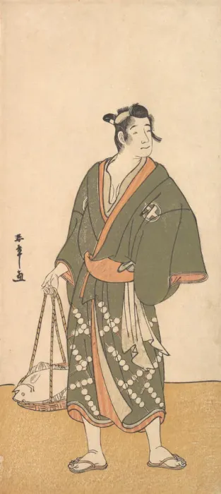 Framed Print : The Actor Otani Hiroemon III as a Fish Peddler, 1726-1792. Creator: Shunsho Framed Print : The Actor Otani Hiroemon III as a Fish Peddler, 1726-1792. Creator: Shunsho