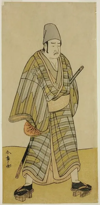 Framed Print : The Actor Otani Hiroemon III as Gokumon Shobei in the Play Sugata no Hana Kurofune... c. 1774. Creator: Shunsho Framed Print : The Actor Otani Hiroemon III as Gokumon Shobei in the Play Sugata no Hana Kurofune... c. 1774. Creator: Shunsho