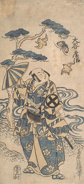 The Actor Otani Hiroji as Honda Harunaga, ca. 1745. ca. 1745. Creator: Torii Kiyomasu I