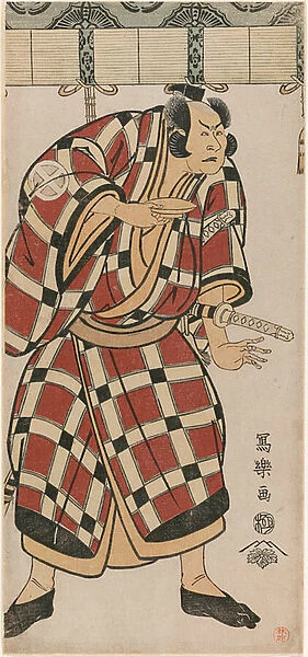 The actor Otani Hiroji III as Hata no Taizan Taketora, 1794. Creator: Toshusai Sharaku