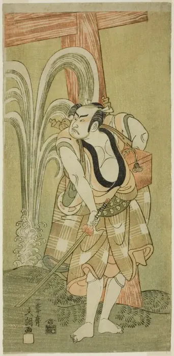 Framed Print : The Actor Otani Hiroji III in an Unidentified Role, c. 1770. Creator: Ippitsusai Buncho Framed Print : The Actor Otani Hiroji III in an Unidentified Role, c. 1770. Creator: Ippitsusai Buncho