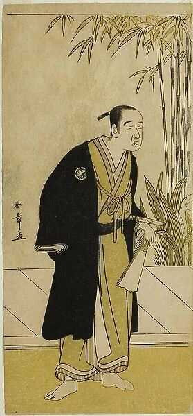The Actor Otani Tomoemon I as Kajino Choan (?) in the Play Hono Nitta Daimyojin (?)... c. 1777. Creator: Shunsho