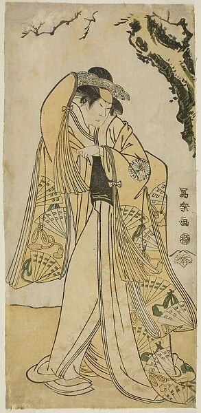The actor Sakakiyama Sangoro as Princess Odae, the daughter of the Senior Regent Michinaga, 1794. Creator: Toshusai Sharaku