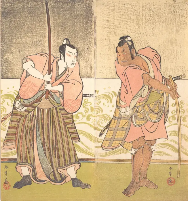 Framed Print : The Actor Sakata Hangoro II and the Actor Matsumoto Koshiro IV, late 18th century. Creator: Shunsho Framed Print : The Actor Sakata Hangoro II and the Actor Matsumoto Koshiro IV, late 18th century. Creator: Shunsho