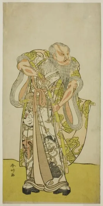 Framed Print : The Actor Sakata Hangoro II as Hige no Ikyu in the Play Shida Yakata Yotsugi no Hikibune Framed Print : The Actor Sakata Hangoro II as Hige no Ikyu in the Play Shida Yakata Yotsugi no Hikibune