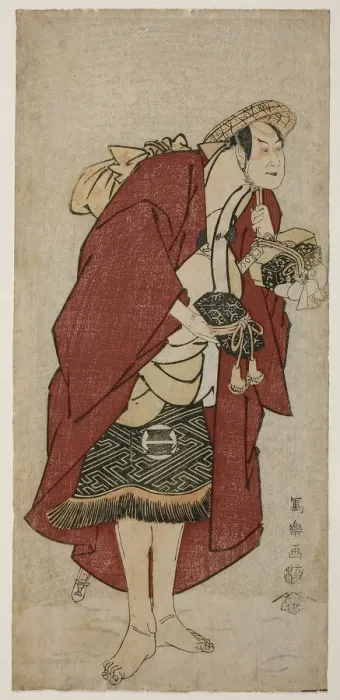 Framed Print : The Actor Sakata Hangoro III as the Groom Abumizuri no Iwazo in Koriyama, Actua... 1794 (Kansei 6). Creator: Toshusai Sharaku Framed Print : The Actor Sakata Hangoro III as the Groom Abumizuri no Iwazo in Koriyama, Actua... 1794 (Kansei 6). Creator: Toshusai Sharaku