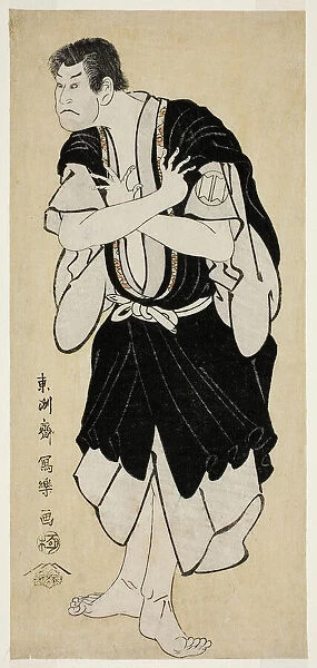 The Actor Sakata Hangoro III as Kosodate Kannonbo (Sandai-me Sakata Hangoro no Kosodate... 1794. Creator: Toshusai Sharaku)