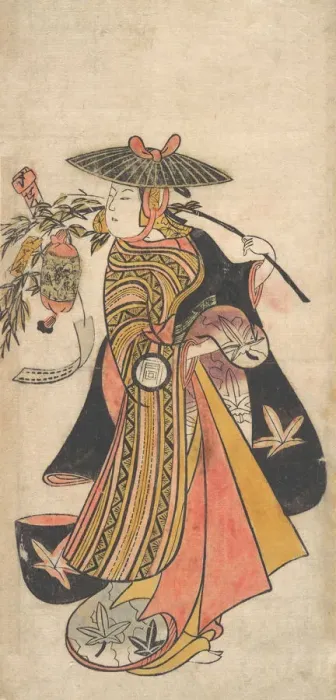 Framed Print : Actor Sanogawa Ichimatsu (1722-1763) as a Courtesan during the Tanabata Festival, ca Framed Print : Actor Sanogawa Ichimatsu (1722-1763) as a Courtesan during the Tanabata Festival, ca