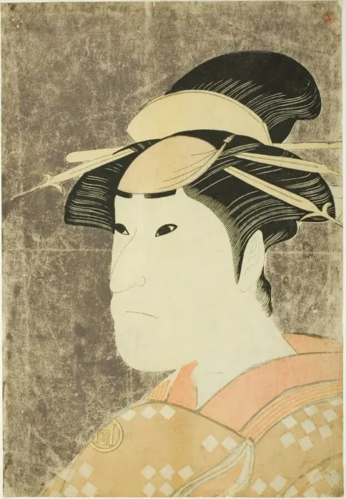 Framed Print : The actor Sanogawa Ichimatsu III as the Gion prostitute Onayo in the play Framed Print : The actor Sanogawa Ichimatsu III as the Gion prostitute Onayo in the play