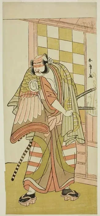 Framed Print : The Actor Sawamura Sojuro III as Kobayashi no Asahina Saburo in the Play Kuruwagayoi... c. 1781. Creator: Shunsho Framed Print : The Actor Sawamura Sojuro III as Kobayashi no Asahina Saburo in the Play Kuruwagayoi... c. 1781. Creator: Shunsho
