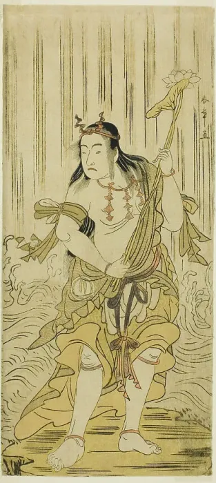 Framed Print : The Actor Sawamura Sojuro III as Kongara Doji in the Play Kitekaeru Nishiki no Wakayaka... c. 1780. Creator: Shunsho Framed Print : The Actor Sawamura Sojuro III as Kongara Doji in the Play Kitekaeru Nishiki no Wakayaka... c. 1780. Creator: Shunsho