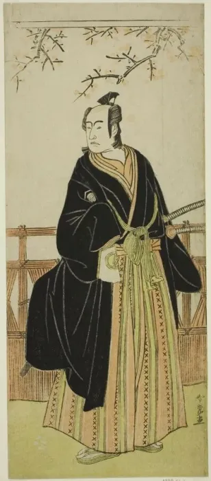 Framed Print : The Actor Sawamura Sojuro III as Soga no Juro Sukenari in the Play Edo no Hana... c Framed Print : The Actor Sawamura Sojuro III as Soga no Juro Sukenari in the Play Edo no Hana... c
