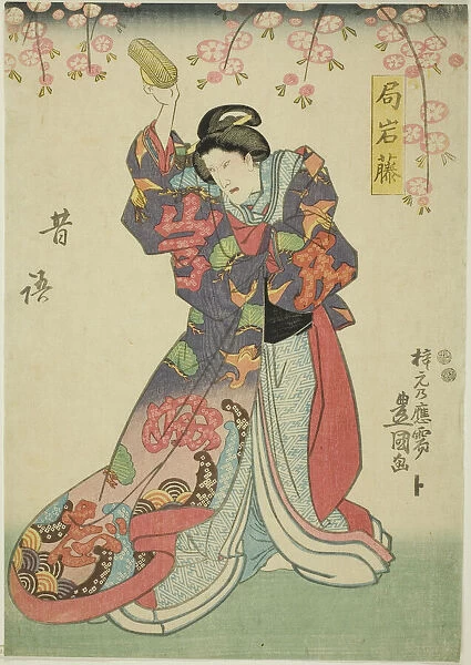 The actor Sawamura Sojuro V as Tsubone Iwafuji, 1847. Creator: Utagawa Kunisada