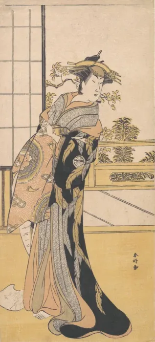 Framed Print : The Actor Segawa Kikunojo 3rd in a Female Role, ca. 1780. Creator: Katsukawa Shunko Framed Print : The Actor Segawa Kikunojo 3rd in a Female Role, ca. 1780. Creator: Katsukawa Shunko