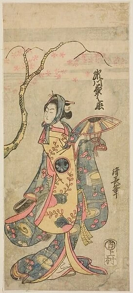 The Actor Segawa Kikunojo II as Shizuka Gozen (?), c. 1767. Creator: Torii Kiyonaga