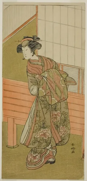 Framed Print : The Actor Segawa Kikunojo III as the Courtesan Takamura of Onoteruya (?) in the Play Framed Print : The Actor Segawa Kikunojo III as the Courtesan Takamura of Onoteruya (?) in the Play