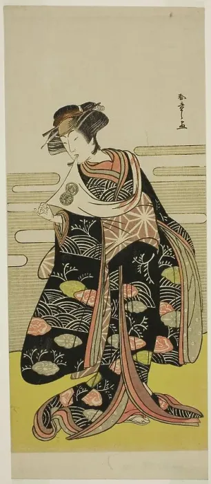 Framed Print : The Actor Segawa Kikunojo III as Onami Disguised as the Dragon Princess in the Play... c. 1778. Creator: Shunsho Framed Print : The Actor Segawa Kikunojo III as Onami Disguised as the Dragon Princess in the Play... c. 1778. Creator: Shunsho