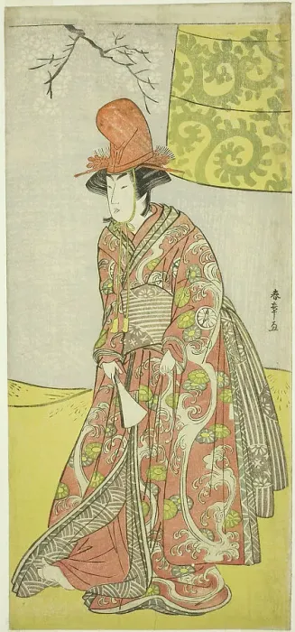 Framed Print : The Actor Segawa Kikunojo III (?) or Segawa Otome (?) as a Shirabyoshi Dancer in Musume... c. 1783. Creator: Shunsho Framed Print : The Actor Segawa Kikunojo III (?) or Segawa Otome (?) as a Shirabyoshi Dancer in Musume... c. 1783. Creator: Shunsho