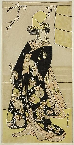 The Actor Segawa Kikunojo III as a Shirabyoshi Dancer in Musume Dojo-ji in the Play Ed... c. 1783. Creator: Shunsho
