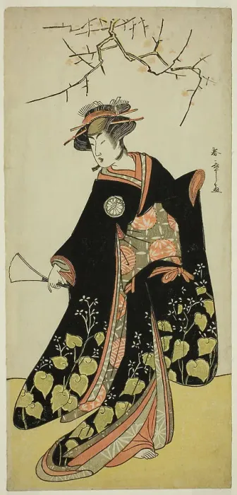 Framed Print : The Actor Segawa Kikunojo III as the Spirit of Joro-gumo (Harlot Spider) Disguised as... c. 1781. Creator: Shunsho Framed Print : The Actor Segawa Kikunojo III as the Spirit of Joro-gumo (Harlot Spider) Disguised as... c. 1781. Creator: Shunsho