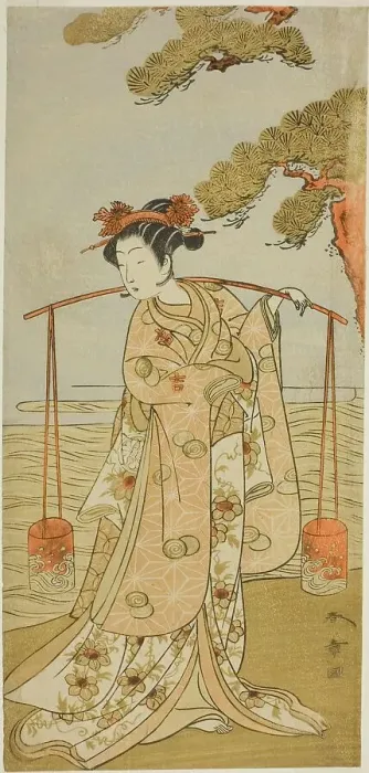 Framed Print : The Actor Segawa Kitsuji III as Murasame in the Play Gohiiki Kanjincho, Performed... c. 1773. Creator: Shunsho Framed Print : The Actor Segawa Kitsuji III as Murasame in the Play Gohiiki Kanjincho, Performed... c. 1773. Creator: Shunsho