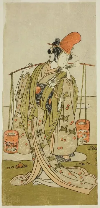 Framed Print : The Actor Segawa Kitsuji III as Murasame in the Play Gohiiki Kanjincho, Performed... c. 1773. Creator: Shunsho Framed Print : The Actor Segawa Kitsuji III as Murasame in the Play Gohiiki Kanjincho, Performed... c. 1773. Creator: Shunsho