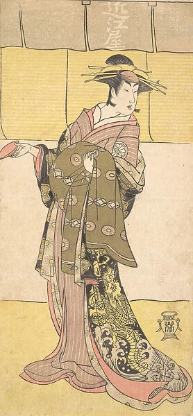 An Actor of the Segawa Line (Tomisaburo?) as a Courtesan, ca. 1790