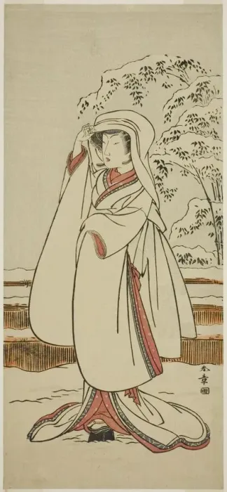 Framed Print : The Actor Segawa Tomisaburo I as the Heron Maiden (Sagi Musume), Japan, c. 1774. Creator: Shunsho Framed Print : The Actor Segawa Tomisaburo I as the Heron Maiden (Sagi Musume), Japan, c. 1774. Creator: Shunsho
