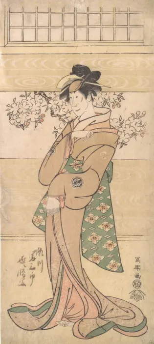 Framed Print : Actor Segawa Tomisaburo II as the Geisha Asaka, 1794-95 Framed Print : Actor Segawa Tomisaburo II as the Geisha Asaka, 1794-95