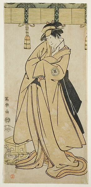 The actor Segawa Tomisaburo II as Prince Korehito in the guise of the maid Wakakusa... 1794. Creator: Toshusai Sharaku