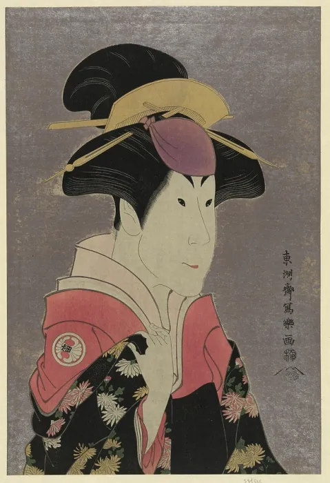 Framed Print : The actor Segawa Tomisaburo II as Yadorigi, wife of Ogishi Kurando, 1794. Creator: Sharaku, Toshusai (active 1794-1795) Framed Print : The actor Segawa Tomisaburo II as Yadorigi, wife of Ogishi Kurando, 1794. Creator: Sharaku, Toshusai (active 1794-1795)