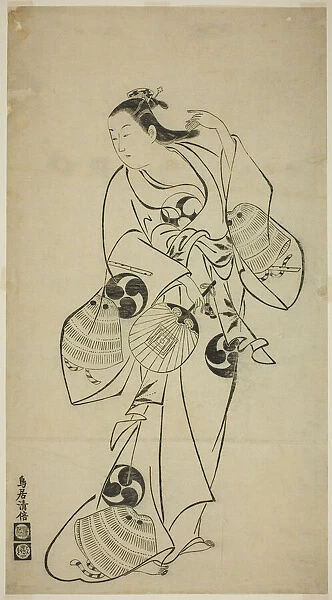 Actor as a Standing Beauty, c. 1712. Creator: Torii Kiyomasu I