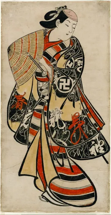 Framed Print : The Actor Takii Hannosuke as an effeminate youth, c. 1707. Creator: Torii Kiyonobu I Framed Print : The Actor Takii Hannosuke as an effeminate youth, c. 1707. Creator: Torii Kiyonobu I