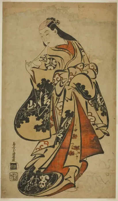 Framed Print : The Actor Tsutsui Kichijuro, c. 1704. Creator: Torii Kiyomasu I Framed Print : The Actor Tsutsui Kichijuro, c. 1704. Creator: Torii Kiyomasu I
