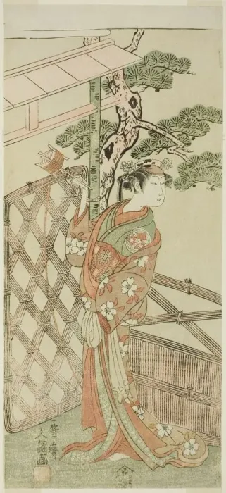 Framed Print : The Actor Yamashita Kinsaku II as Moshio, Wife of Ito Sukekiyo, in the Play Izu-goyomi... c. 1772. Creator: Ippitsusai Buncho Framed Print : The Actor Yamashita Kinsaku II as Moshio, Wife of Ito Sukekiyo, in the Play Izu-goyomi... c. 1772. Creator: Ippitsusai Buncho