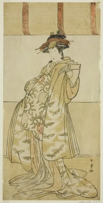 Framed Print : The Actor Yamashita Mangiku I as Kewaizaka no Shosho in the Play Nanakusa Yosooi... c Framed Print : The Actor Yamashita Mangiku I as Kewaizaka no Shosho in the Play Nanakusa Yosooi... c