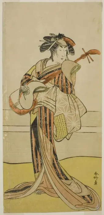 Framed Print : The Actor Yamashita Mangiku I as Osan in the Play Kitekaeru Nishiki no Wakayaka... c Framed Print : The Actor Yamashita Mangiku I as Osan in the Play Kitekaeru Nishiki no Wakayaka... c