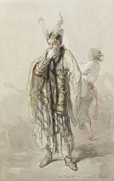 Actors, 1855-1857. Creator: Paul Gavarni