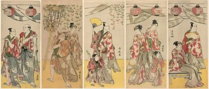 Framed Print : Eleven Actors Celebrating the Festival of the Shrine of the Soga Brothers, 1788 Framed Print : Eleven Actors Celebrating the Festival of the Shrine of the Soga Brothers, 1788